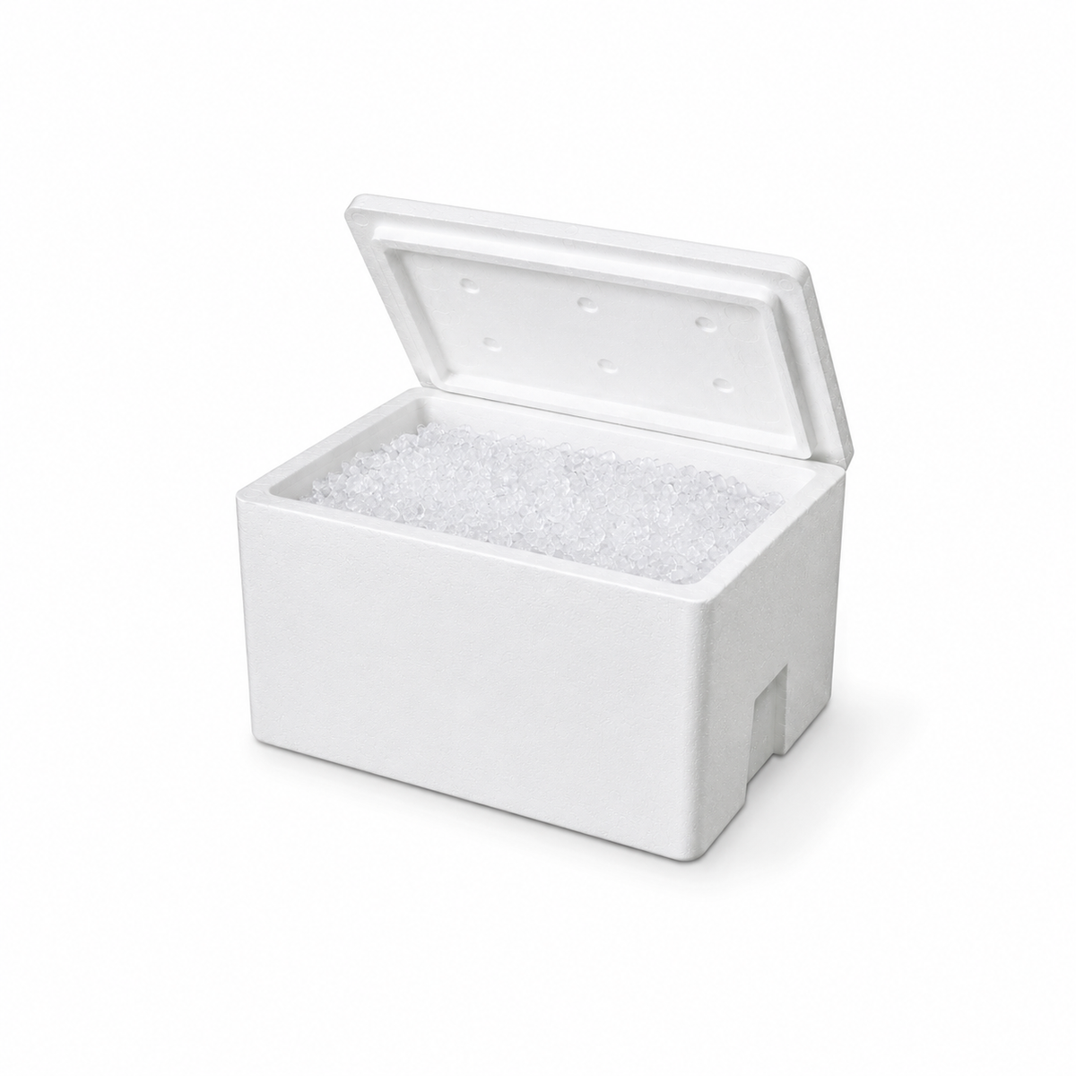 Tempex koelbox met 35 kg crushed ice